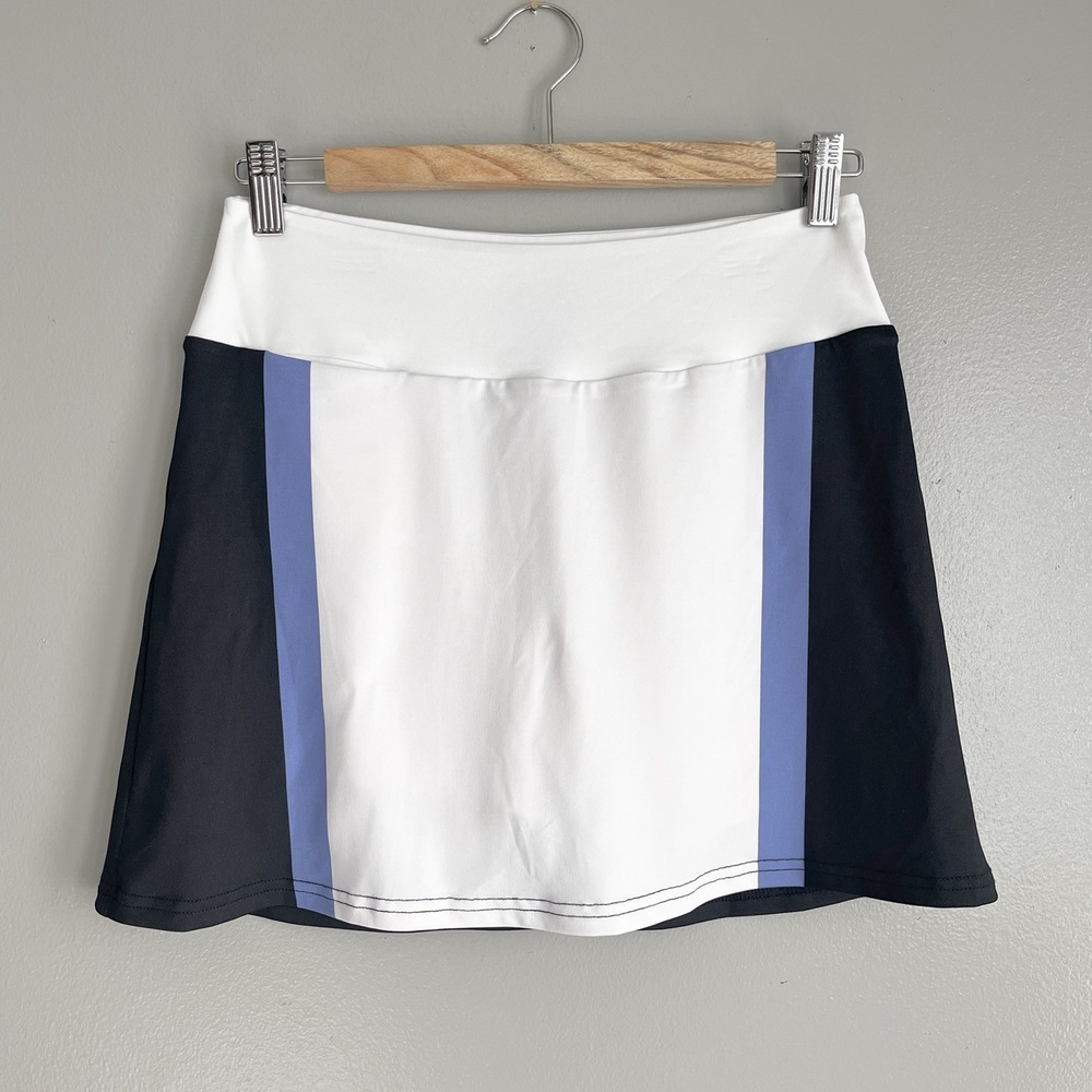 Golftini Golf Skirt Stability Short White Colorblock Mini Lined Pocket XS NWT